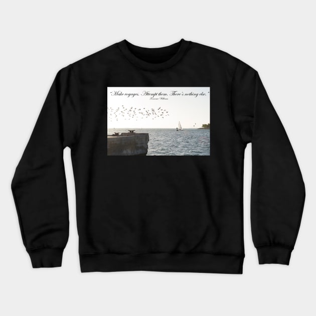 Make Voyages Crewneck Sweatshirt by seacucumber